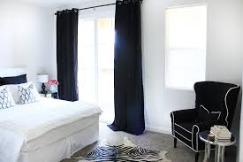 Madebygirl Peek Into My Guest Room Via Made By Girl Black Curtains Bedroom Black Curtains Bedroom Inspirations