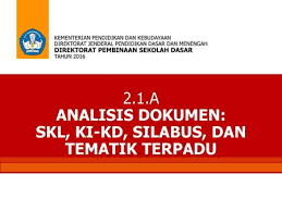We did not find results for: 2 1 A Analisis Dokumen Skl Ki Kd Silabus Dan Tematik Terpadu Ppt Download