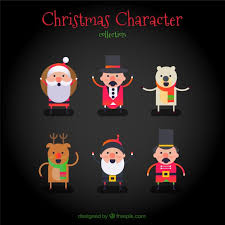 Download Download Vector Cheerful Christmas Characters Vectorpicker Yellowimages Mockups
