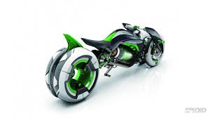 kawasaki built a time machine and stole a bike from the future コンセプトバイク バイクのデザイン バイク