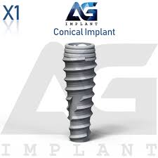 Details About Titanium Spiral Conical Connection Dental Implant Sterile Aggressive Sla