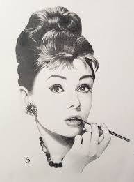 Breakfast At Tiffany S By Firethrone On Deviantart Audrey Hepburn Drawing Pop Art Face Celebrity Art