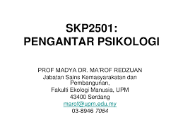 Sebagai bagian dari ekosistem, manusia merupakan makhluk hidup yang ekologik dominan. Skp2501 Pengantar Psikologi Ppt Download
