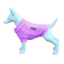 Cappottini unici ed originali (in maglia, stoffa. Cappottino Per Cane Lana Nature Rosa