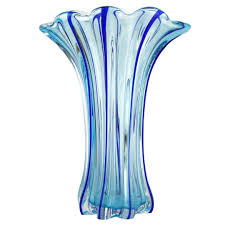 I can simply touch it to turn on or touch again to change the color of the light. Flower Vase Light Blue Original Murano Glass Omg