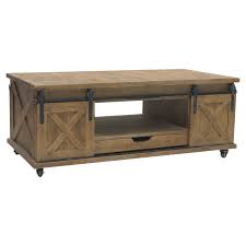 • design scandinave • table basse ronde• composition mdf• piétement conique • aspect bois• dimensions : Grande Table Basse De Salon Bois Fer Porte A Roulettes 120cm L Originale Deco