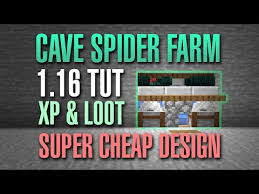 In this tutorial i will show you how to build my improved spider xp farm for minecraft 1.16/1.17, this design will also work in the older versions. Cave Spider Farm Tutorial Minecraft 1 16 Loot Xp Cheap Youtube In 2021 Minecraft Minecraft Farm Minecraft Tutorial
