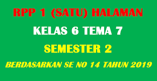 Dalam situasi ini pemerintah di bawah naungan menteri. Rpp 1 Lembar Halaman Kelas 6 Tema 7 Dicariguru Com