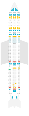 Seat Map Airbus A330 300 333 Klm Find The Best Seats On A