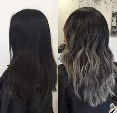Black And Silver Ombre 34 Ideas For Hair Black Silver Ombre Hair Color For Black Hair Black Hair Ombre Ash Hair Color