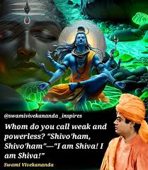 🌜Good Night🌛 Whom do you call weak and powerless? "Shivo'ham,  Shivo'ham"—"I am Shiva! I am Shiva!" (CW/V6/Epistles