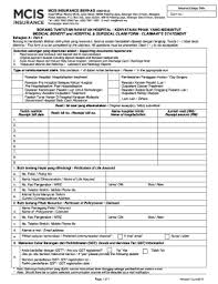 Surat pembatalan polisi insurans mcis. Tuntutan Insuran Mcis Fill Online Printable Fillable Blank Pdffiller