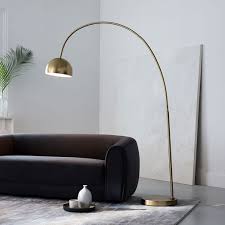 Overarching Metal Shade Floor Lamp Overarching Floor Lamp Cool Floor Lamps West Elm Floor Lamp