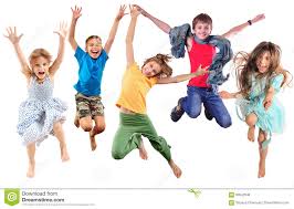 Dreamstime Boy Girl Jump Pose Kids Dance Children Dance