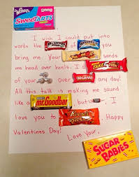 Simple Sweet Valentine S Day Candy Card Candy Cards Candy Bar Cards Small Gifts For Boyfriend
