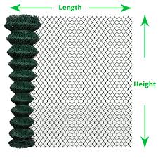Installation cost is highly dependent on property conditions. 1 8m X 25m Pvc Green Chain Link Fence 12g Wire Fence