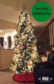Diy Christmas Tree Decorating With Deco Mesh Mesh Christmas Tree Diy Christmas Tree Christmas Tree Topper Bow