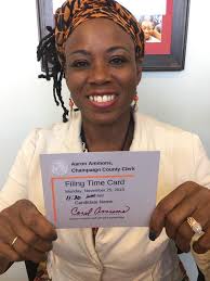 8am this morning officially marked my one year anniversary as the Champaign  County Clerk. I was sworn in