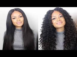 How To Transform Your Hair From Straight To Deepwave Curls For Long Hair Synthetic Curly Hair Chopstick Hair
