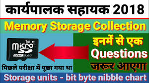 Storage Units Bit Byte Nibble Chart Memory Storage Collection Executive Assistant 2018