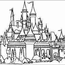 Disney is a cartoon for children. Disneyland Castle Coloring Page Coloring Home