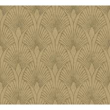 The art deco ethos diverged from the art nouveau and arts and crafts styles, which emphasized the uniqueness and originality of handmade objects and featured stylized, organic forms. Livingwalls Vliestapete New Walls 50 S Glam Art Deco Tapete Beige Braun Metallic 374272 Wall Art De