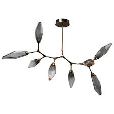 Hammerton Studio Plb0050 Bb Configure Below Rock Crystal 53 Wide 8 Light Hand Blown Glass Led Modern Branch Chandelier Lightingshowplace Com