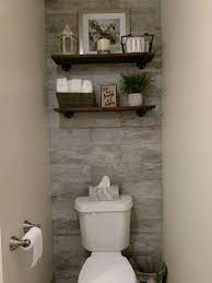 Guest Bathroom With Toilet Closet Makeover Toilet Room Decor Toilet Closet Small Toilet Room