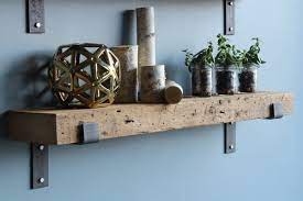 Buckelew 2 Piece Reclaimed Barn Wood Bracket Shelf Reclaimed Barn Wood Wall Rustic Wall Shelves Reclaimed Wood Shelves