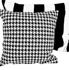 Black And White Decorative Pillows Black White Houndstooth Pillow 12x18 Lumbar Decorative Pillow Cover Black Cream Plaid Acce Houndstooth Pillows Plaid Pillow Covers Black And White Pillows