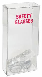 Wall mount or bench top safety glasses dispenser with see through window in 4 colors: Grainger Approved Safety Glasses And Goggles Dispenser 15 75 In H X 8 In W X 4 In D 20 Pairs 3tca5 3tca5 Grainger