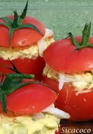 Tomates Farcies Au Crabe Et Oeufs Durs Les Carnets De Sicacoco Recette Entree Facile Recettes De Cuisine Recette