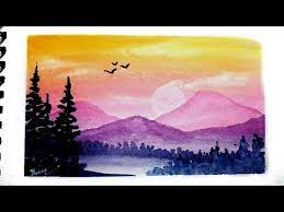 Watercolor painting landscape tutorial for beginners, using easy and simple painting techniques. Watercolor Landscape Painting Tutorial Easy Youtube Watercolor Landscape Paintings Watercolor Paintings Easy Landscape Painting Tutorial