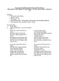 Entdecke rezepte, einrichtungsideen, stilinterpretationen und andere ideen zum ausprobieren. Acara Ibadah Minggu And Natal