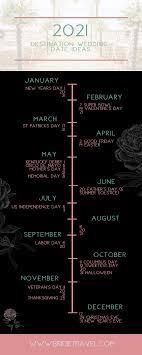 Marriage dates 2021 by astrosage offers auspicious dates and vivah muhurat in 2021. Fun 2021 Wedding Dates Bridie Travel