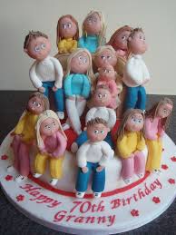 Unique Beautiful Birthday Cake For Grandma Granny With Grandchildren 70th Birthday Cake 70th Birthday Cake Birthday Cake For Mom 70th Birthday Cake Mum