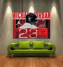 Michael Jordan Chicago Bulls 23 Poster Wall Art Print 1 9 Parts Hh10007 S54 Poster Wall Poster Wall Art Wall Art Prints