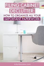 Organize your filing cabinet by getting rid of old files, finding a filing system that works for you, and continually maintaining it. Filing Cabinet Organization How To Organize All Your Important Paperwork