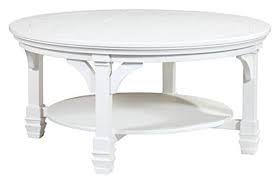 Coffee table made of veneers, wood and engineered wood. Ashley Furniture Signature Design Mintville Contemporary Round Cocktail Table White Farmhouse Goals