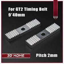 Visit To Buy Reprap Diy Gt2 Timing Belt Fixing Piece Aluminum Alloy Tooth Pitch 2mm Clamp Fixed Clip 9 40mm Cnc For 3 Timing Belt 3d Printer Parts 3d Printer