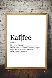 Definition Kaffee Format Wahlbar Premium Spruch Poster Etsy Coffee Wall Decor Quote Posters Wall Deco