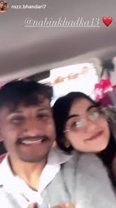 Rozz Bhandari with Her Boyfriend Sandesh
