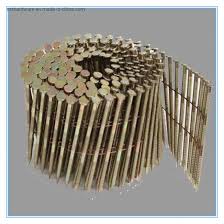 Local de venda na feira: China Colorido Pintado De Arame Galvanizado Trancado Comum Shank Revestimentos Betumados Haste Da Bobina Compre Pregos Coil Em Pt Made In China Com