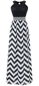 Black And White Striped Maxi Skirt Plus Size Wantdo Women S Boho Beach Dress Maxi Dress Plus Size With Wave Striped 20 Plus Pretty Dresses Boho Beach Dress Cute Dresses
