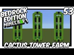 Easiest cactus farm tutorial in minecraft bedrock (mcpe/xbox/ps4/nintendo switch/windows10) this minecraft. Cactus Tower Farm 2 0 Tutorial Https Youtube Com Watch V 3ais7s Oh74 Cactus Farm Minecraft Cool Things To Build