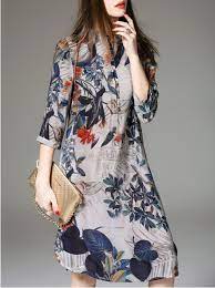 Pink 3/4 sleeve silk two piece midi dress. Elenyun Casual Formal Dresses Fashion Casual Dresses