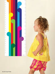 Designer Growth Chart For The Stylish Kids Room Bright
