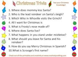 Test your christmas trivia knowledge in the areas of songs, movies and more. Christmas Trivia Printable Creatively Crafting