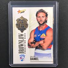 2022 Footy Stars Caleb Daniel Brownlow Predictor Gold 83/185