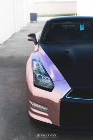 Black And Rose Gold Car Wrap Pin On Wraps